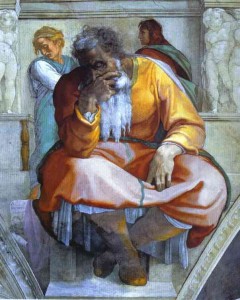 Jeremiah, by Michelangelo (c. 1512)